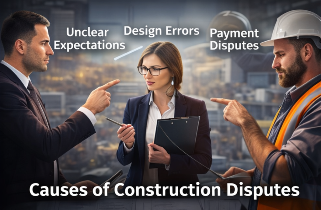 Why Construction Projects End in Disputes | Understanding the Client–Consultant–Contractor System image
